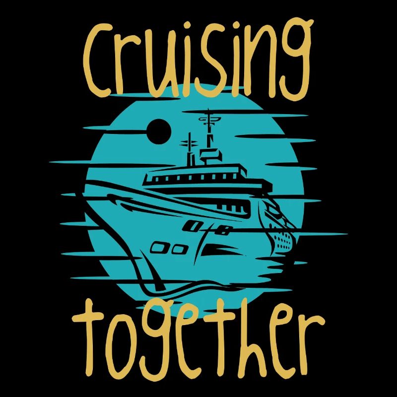 Graphique du bateau de croisière ensemble