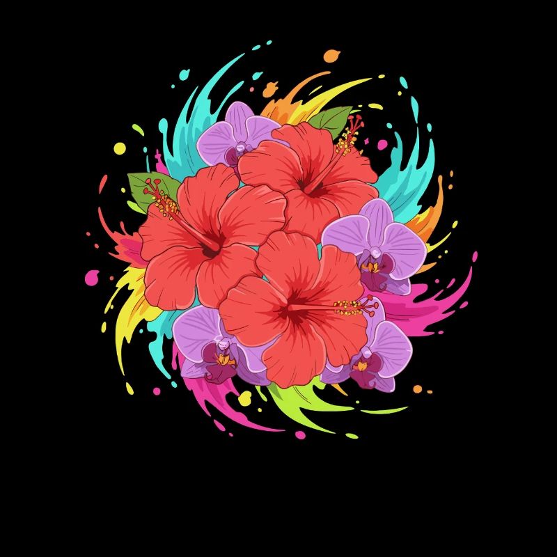 Explosion des couleurs de l’hibiscus