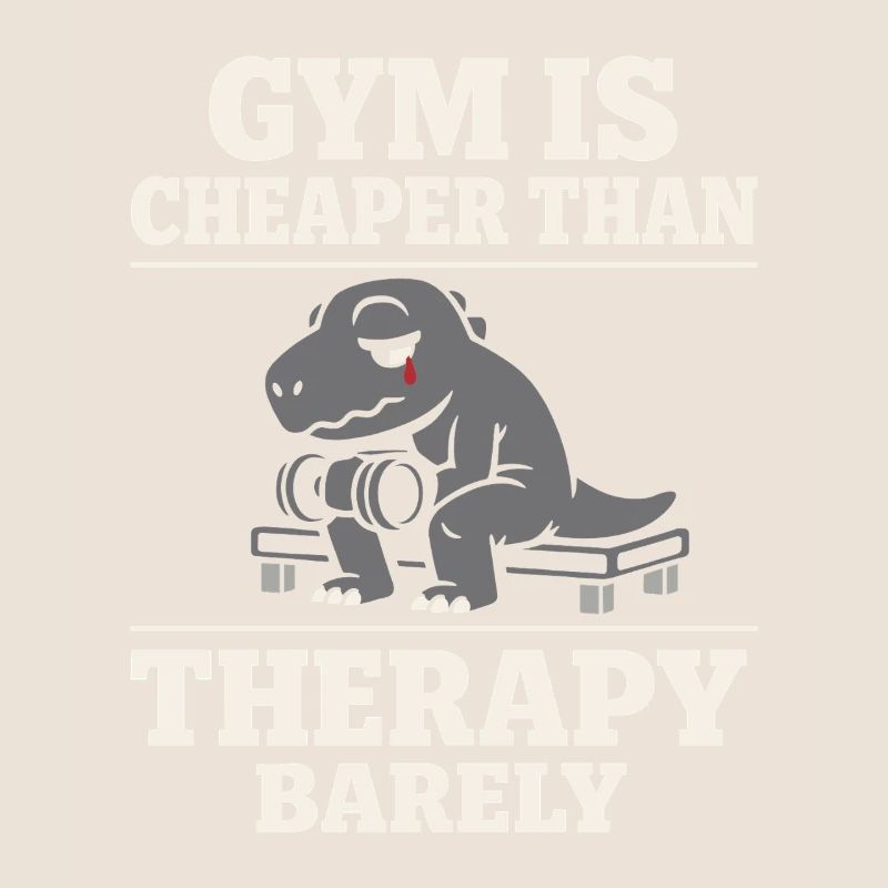 Emo Dinosaur Funny Gym Sad Workout Lifting