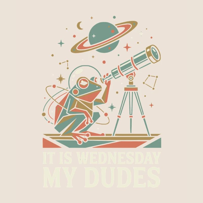 C’est mercredi, mon mème de l’astronaute grenouille spatiale