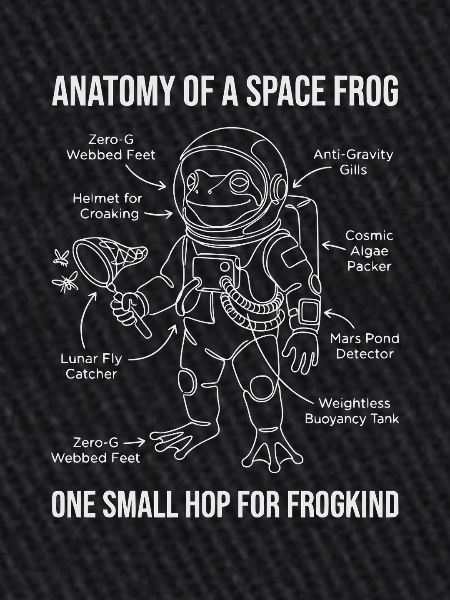 Anatomie d’une grenouille de l’espace