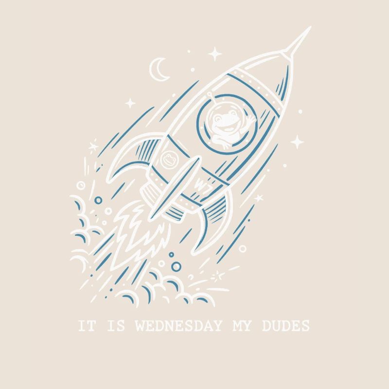 C’est mercredi, mon mème de l’astronaute grenouille spatiale
