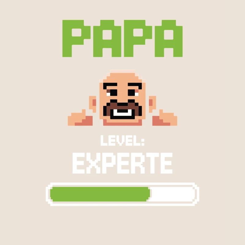Gamer Papa Level Experte Design