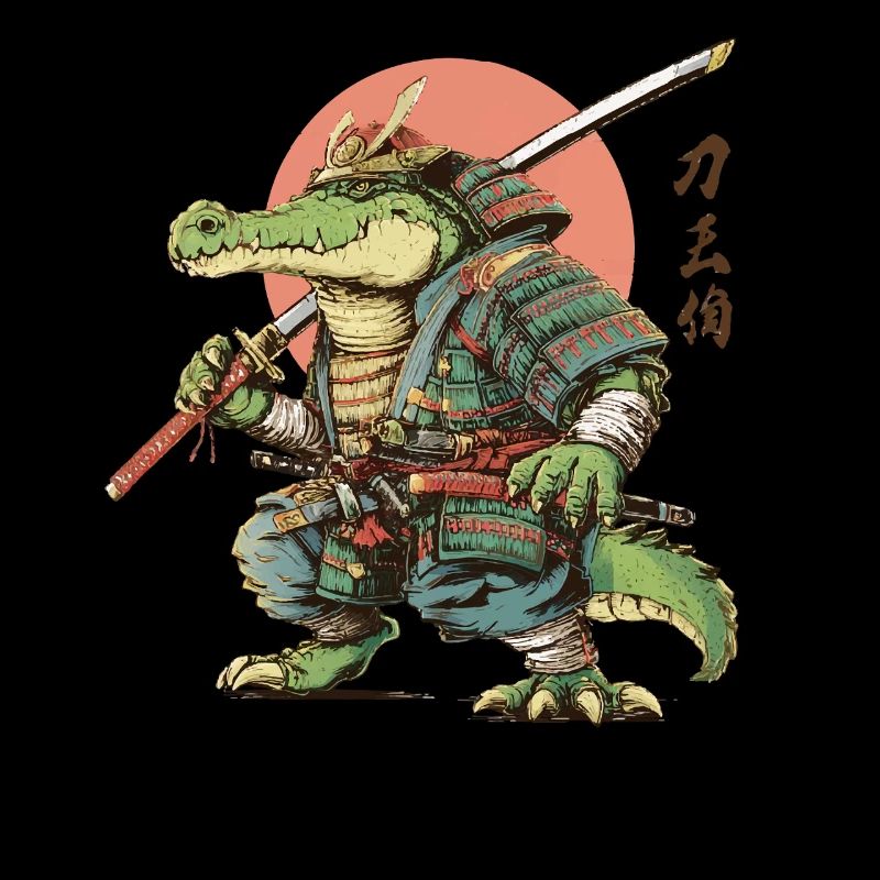 Gator Samurai Warrior