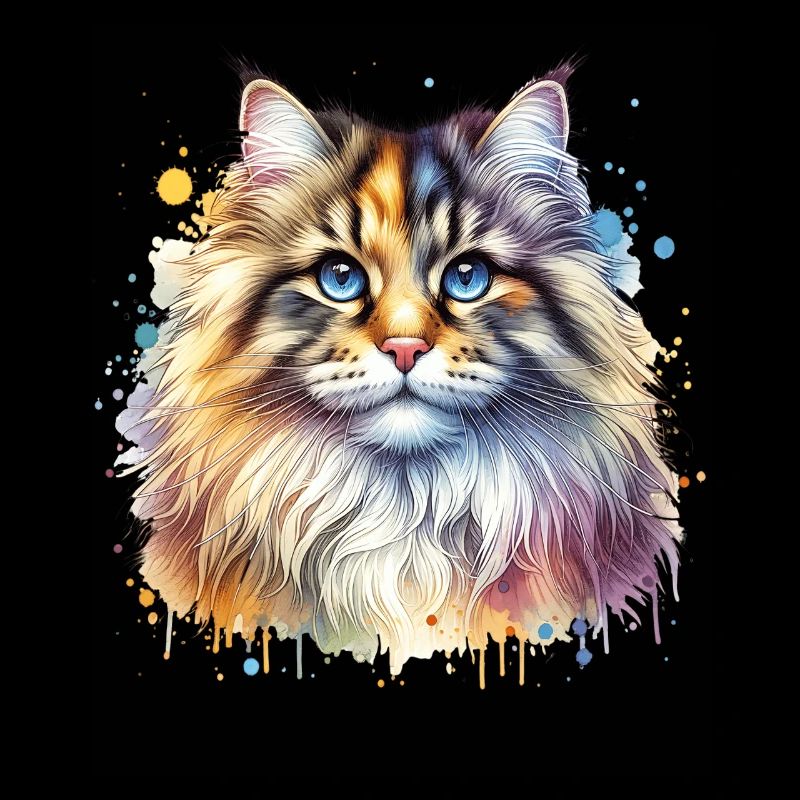 Norwegian Forest Cat Motif