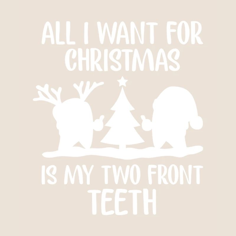 Two Front Teeth Christmas Tee