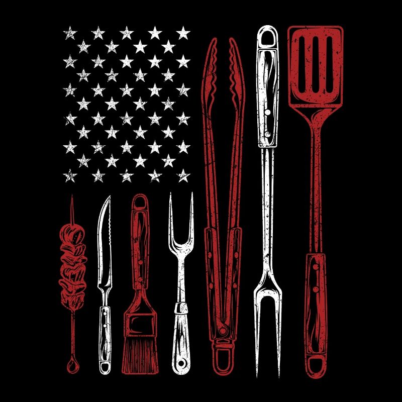 Outils de barbecue Grill US Flag Pitmaster