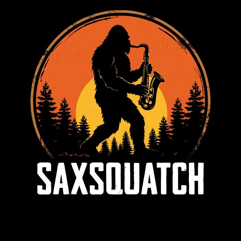 Saxsquatch - Sasquatch Playing Saxophone 
