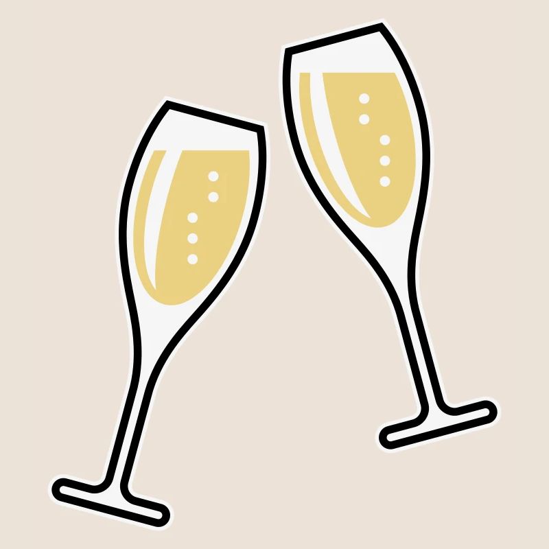 2 Sektgläser (Sekt / Oval / Zu / 3C)