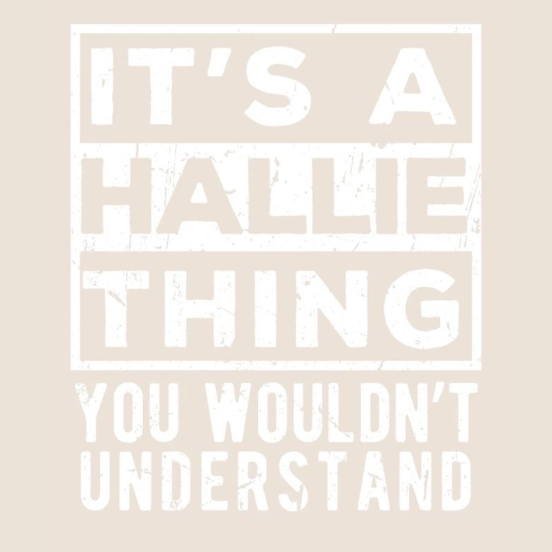 C’est une chose de Hallie que tu ne comprendrais pas