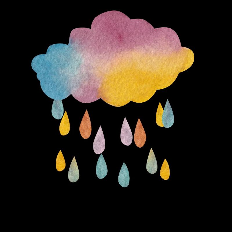 Rain Cloud Watercolor Gradient – Atmospheric Des