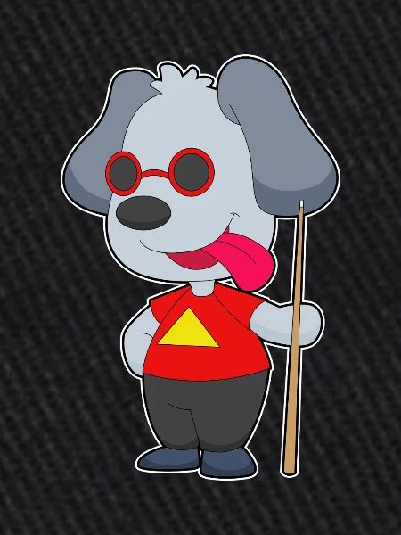 Queue de billard pour chiens