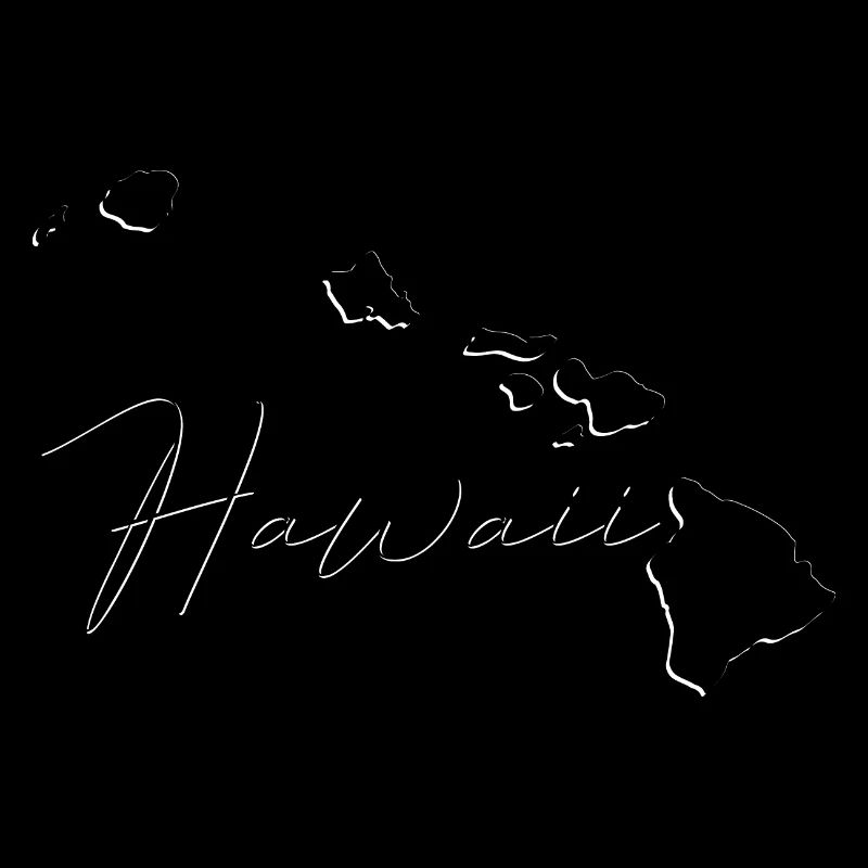 Hawaii State Map as Outline HI