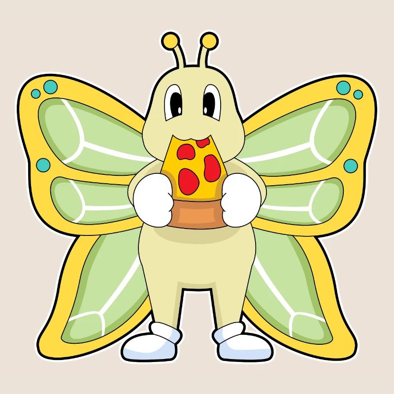 Schmetterling Pizza