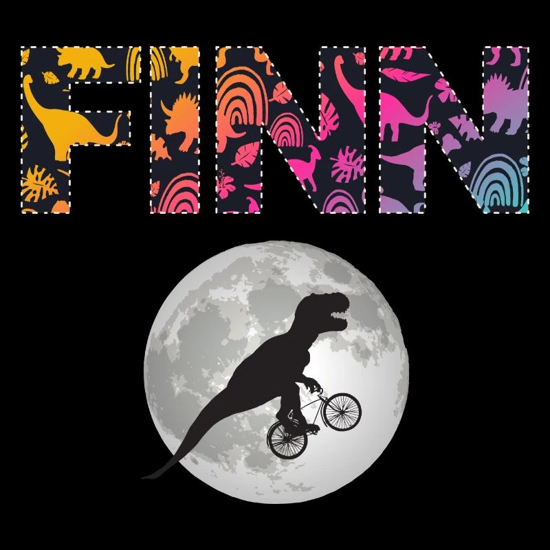FINN - Beautiful boy name with dinosaur