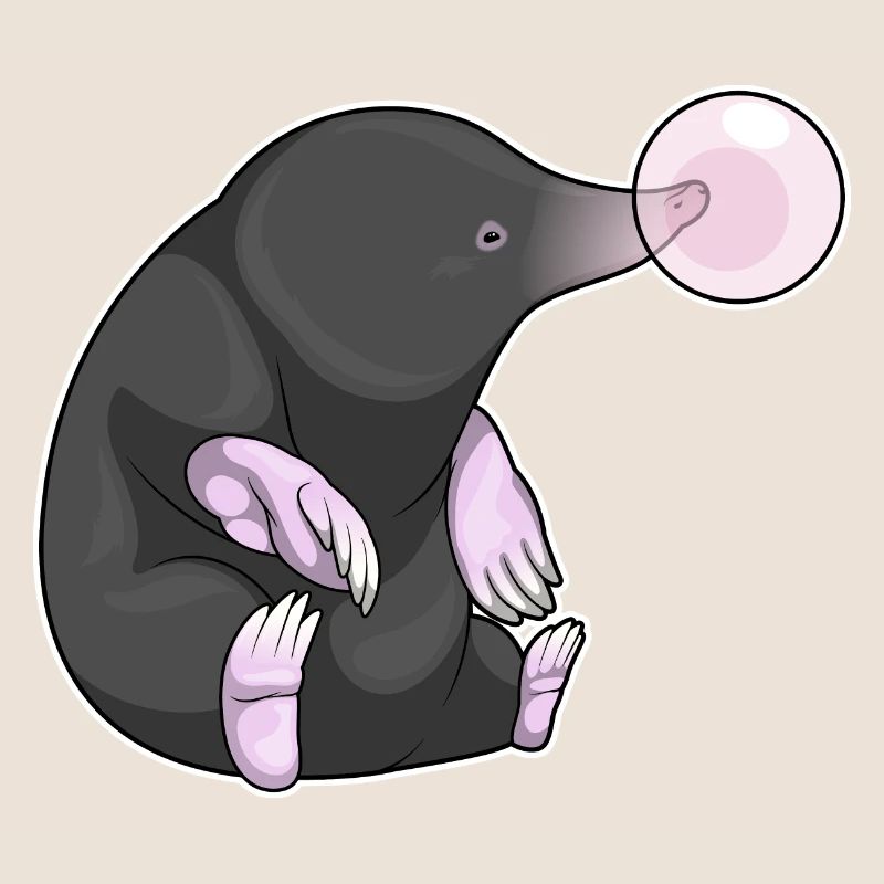 Mole chewing gum