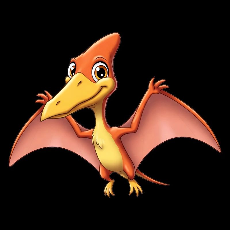 Dino Dessin Animé Ptérodactyle