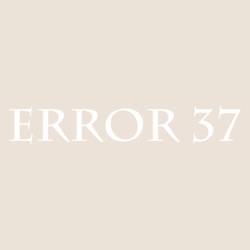 Error 37
