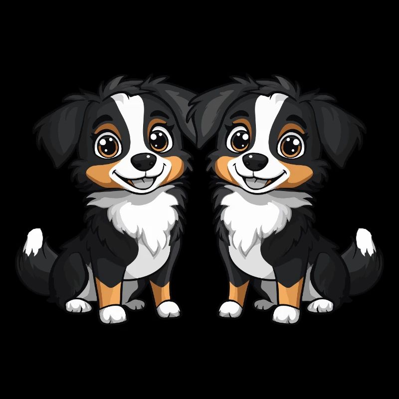 Australian Shepherd Hund Comic