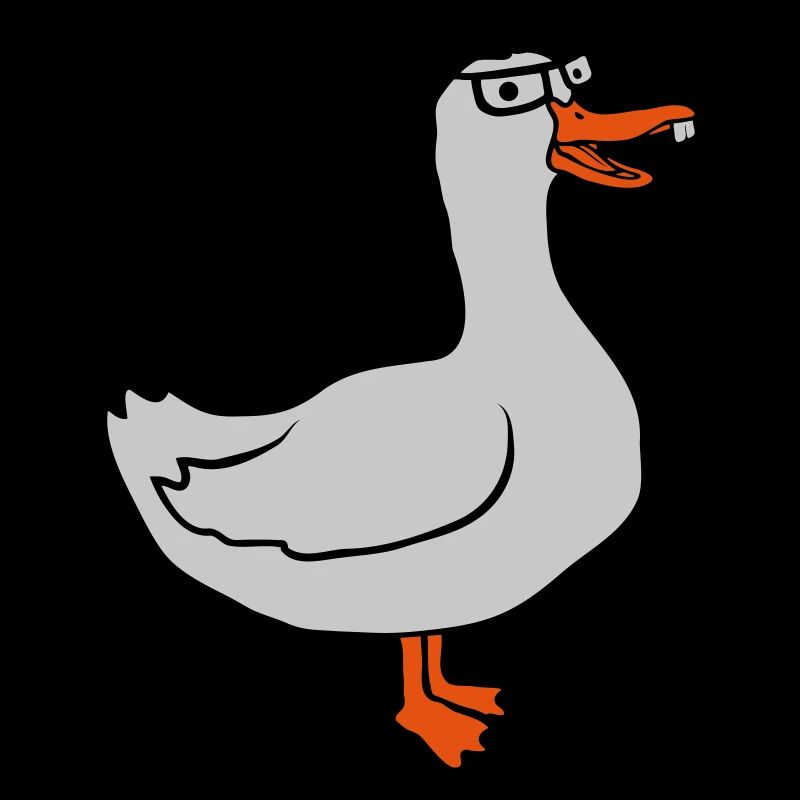 Lustige Nerd Gans Hornbrille