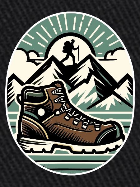 Drawing Hiker Bergwanderschuh