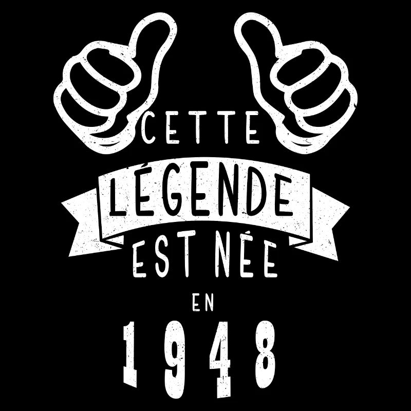 Légende 1948 Authentic 1948 Vintage Bursdag