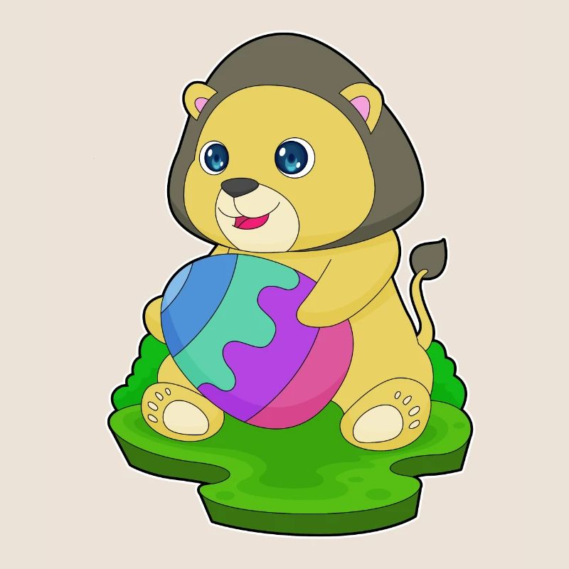 Lion Easter Easter Egg