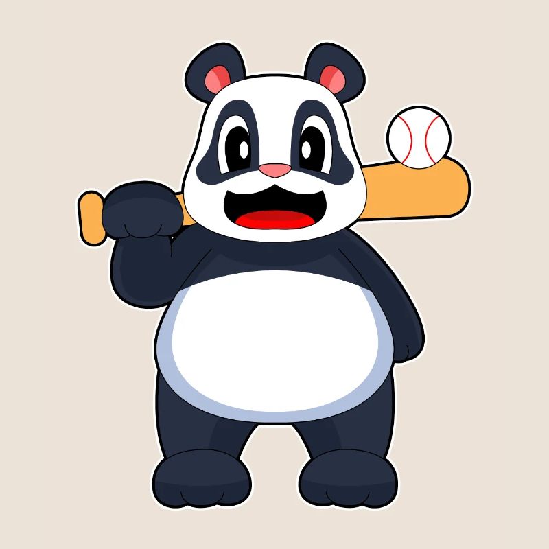 Panda Baseball Batte de baseball