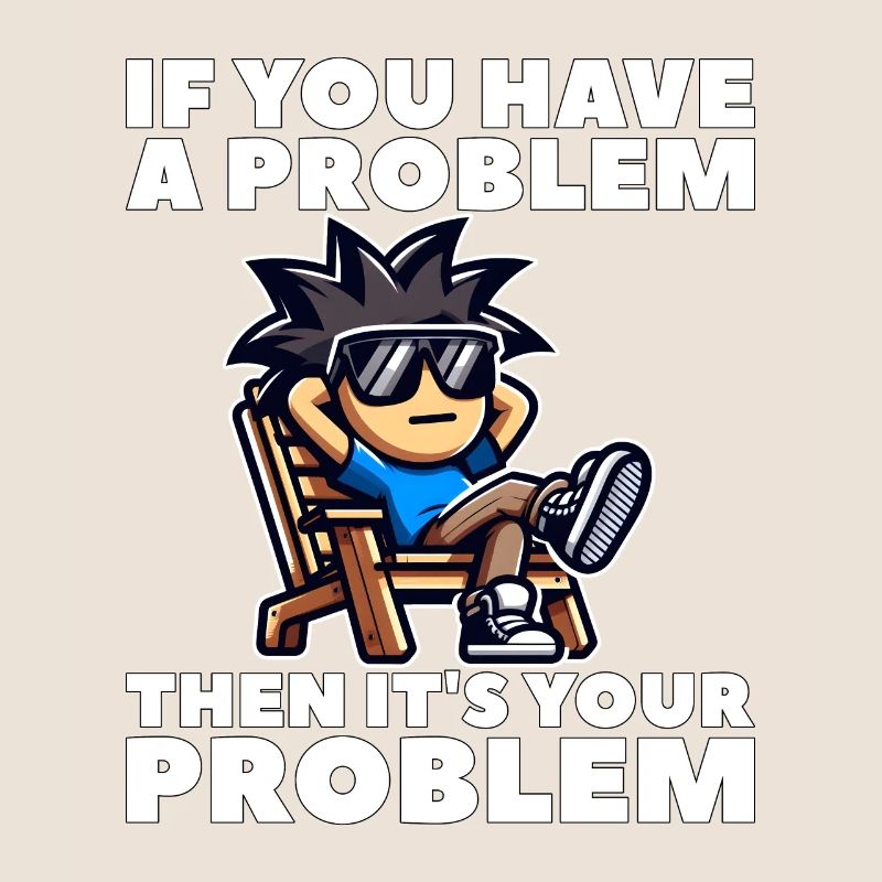 IF YOU HAVE A PROBLEM, THEN IT'S YOUR PROBLEM