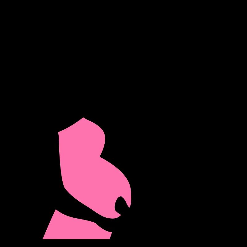 Schwangere mit Sohn Silhouette