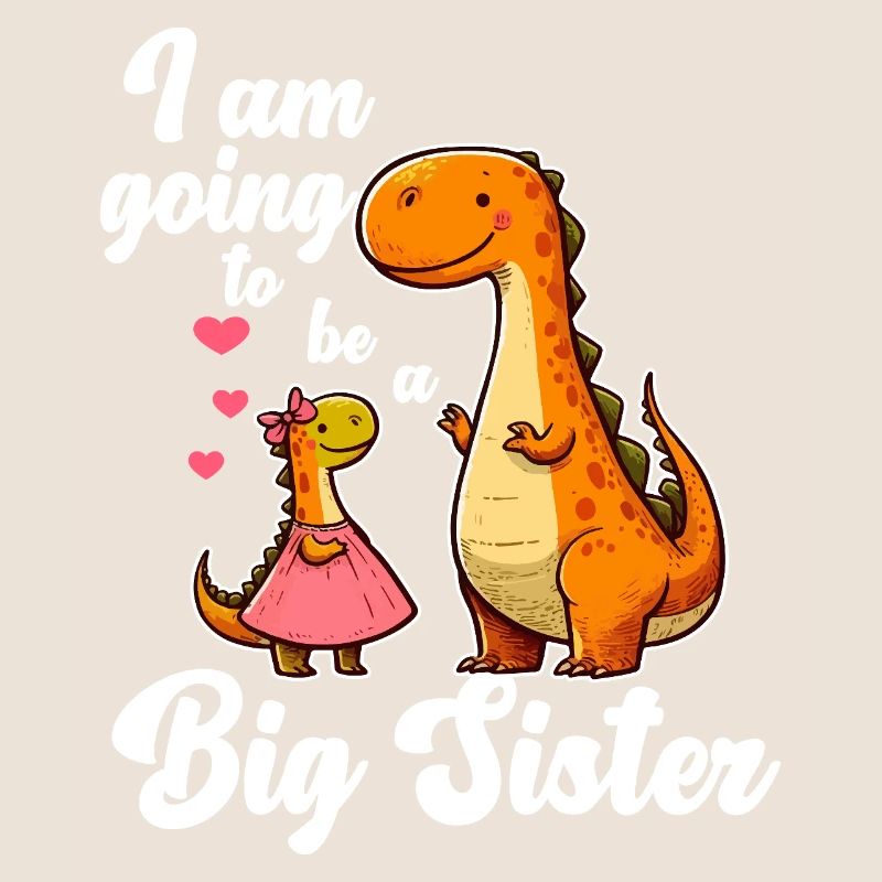 Werde eine große Schwester Dino