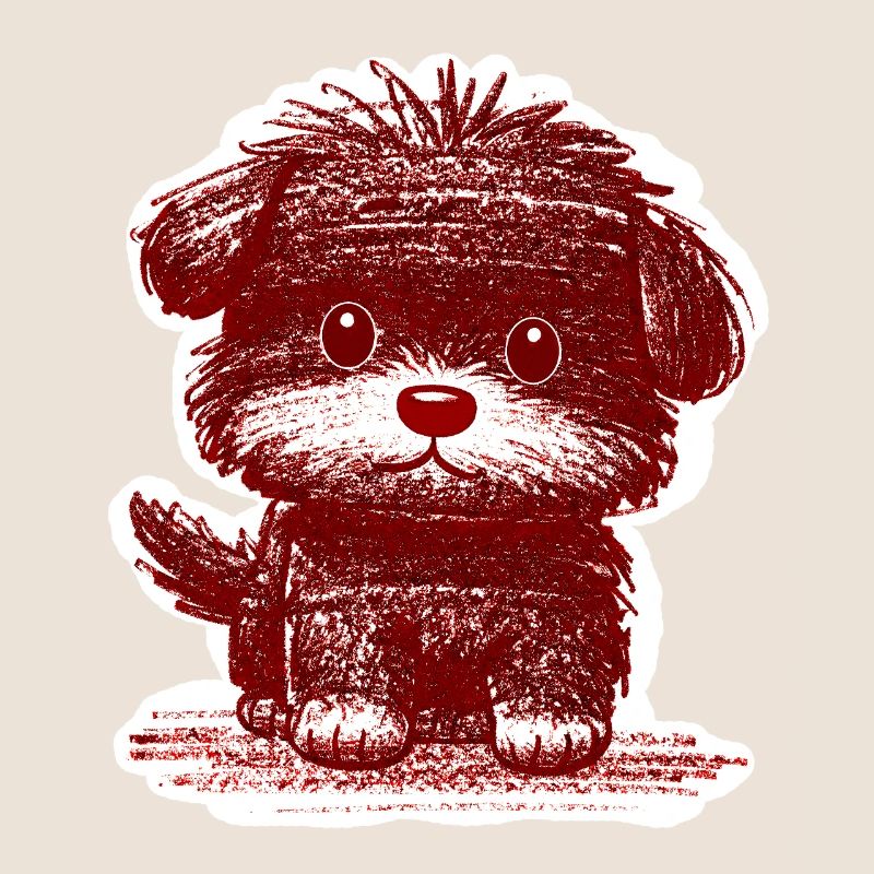 Fuzzy Puppy (Red)