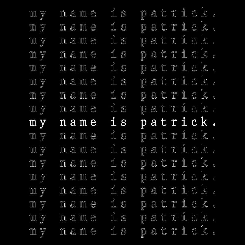 Je m’appelle Patrick