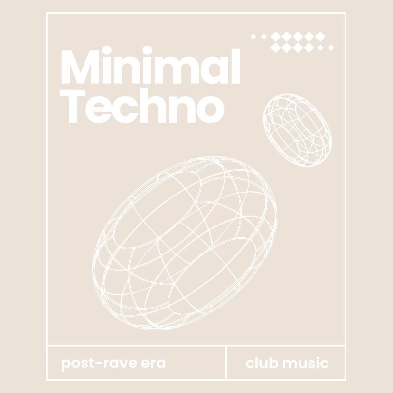 Conception minimale des sphères musicales techno