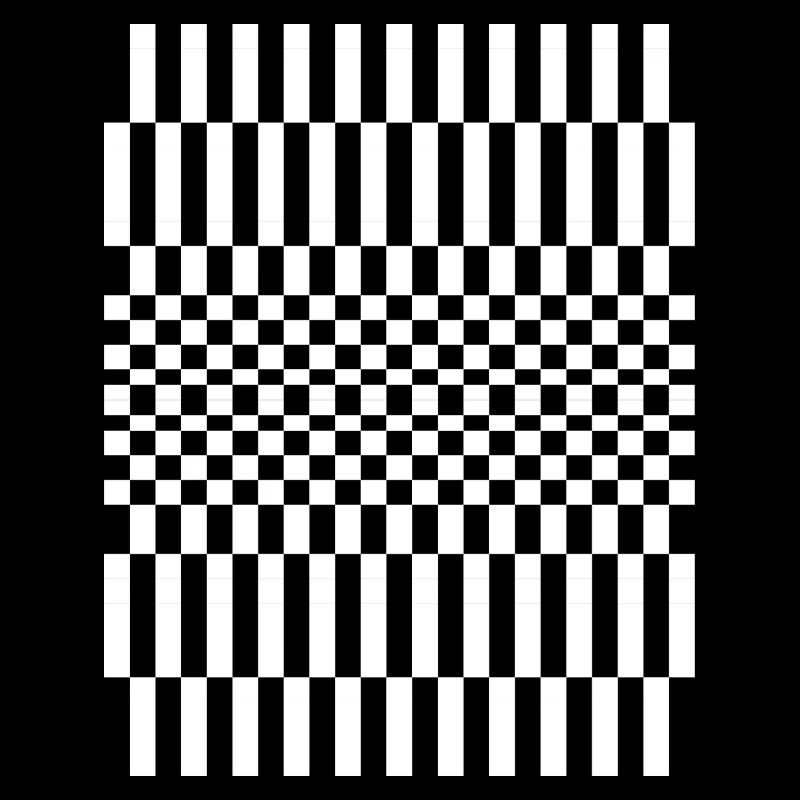 Conception du motif à damier