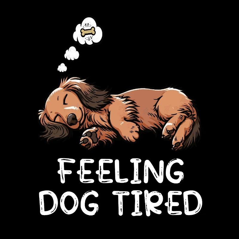 Se sentir fatigué par chien Teckel