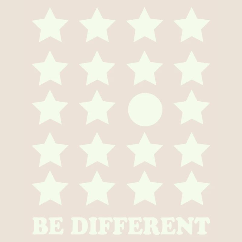 Be Different Star Grid Circle