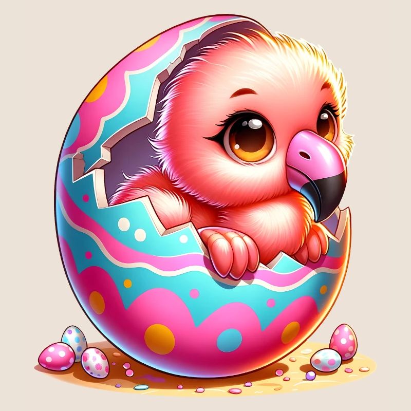 Cute Chick Hatches From Easter Egg