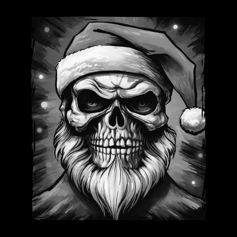 Weihnachtsmann Totenkopf