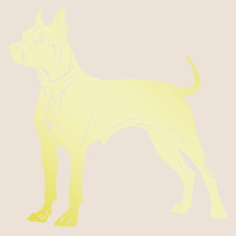 Silhouette de chien Pit Terrier