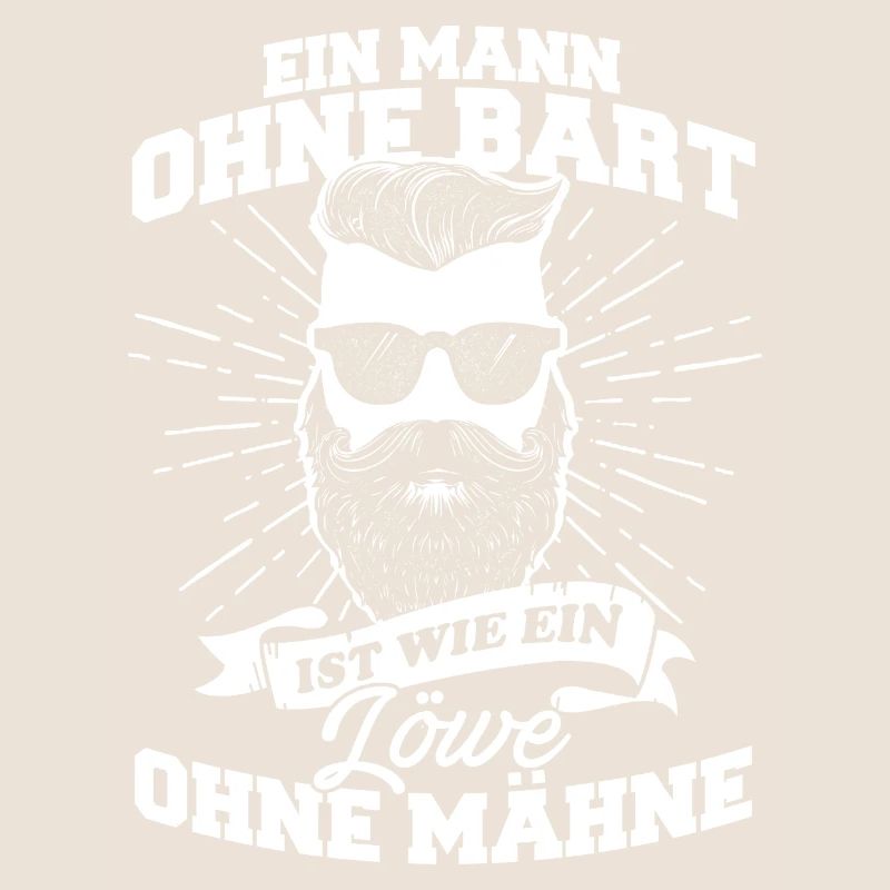 Mann Bart Löwe Vollbart