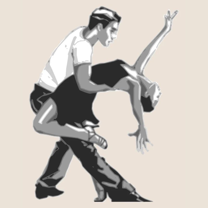 Dancer and dancer salsa dance gift
