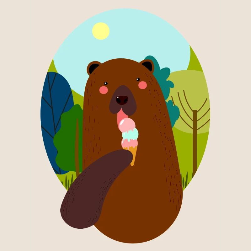 Bär mit Eis