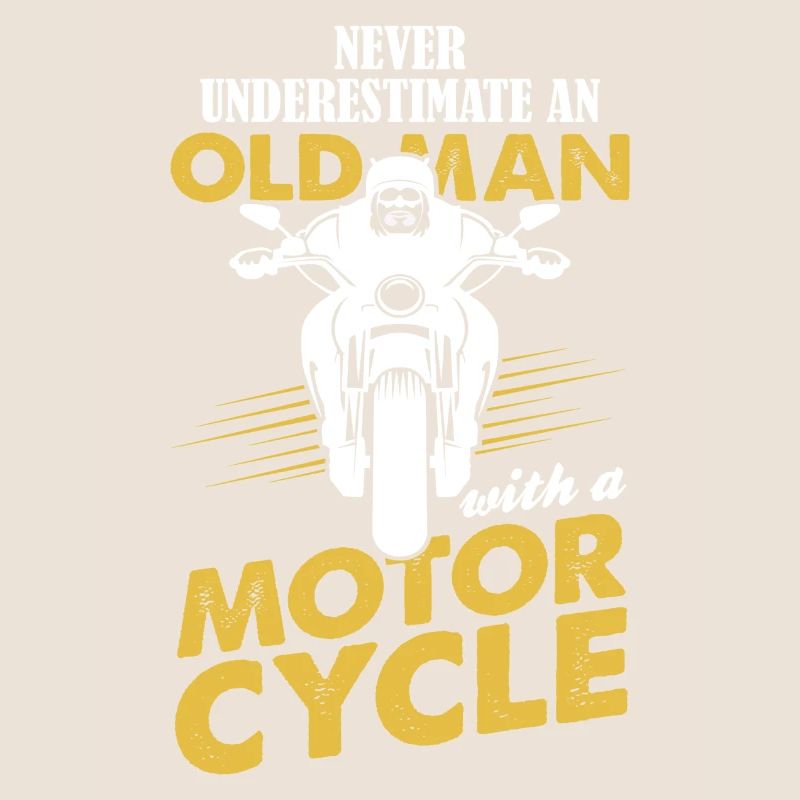 Never Underestimate An Old Man With A Motor Cycle