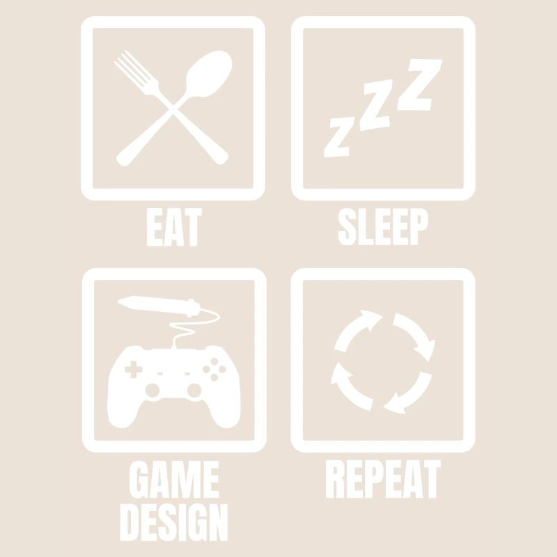 Manger le sommeil Conception du jeu Répéter