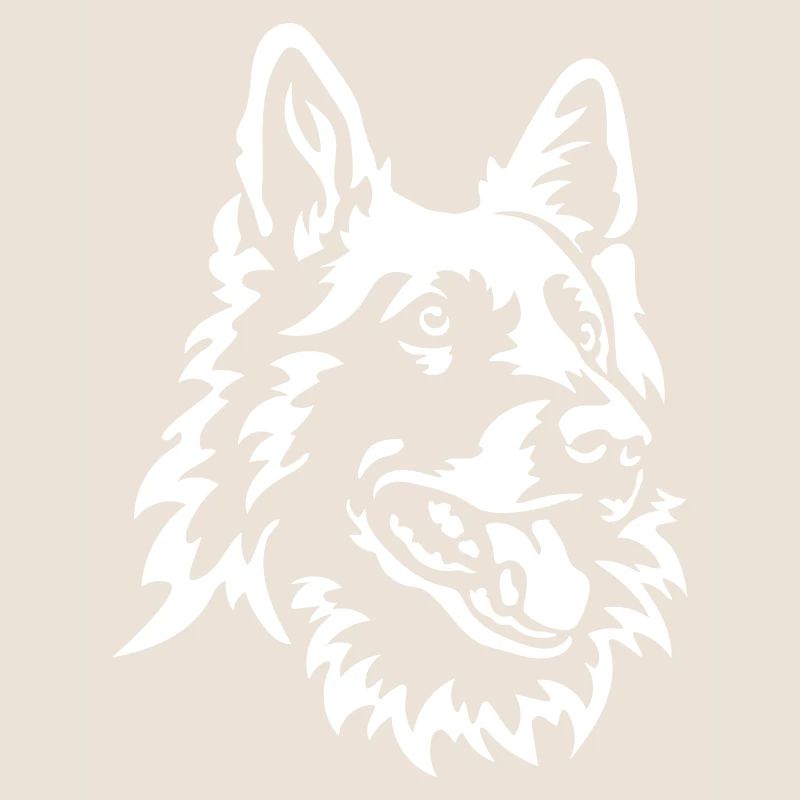 Schweizer Schäferhund Kopf "Black Edition"