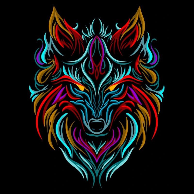 Wolf Tattoo Bunt