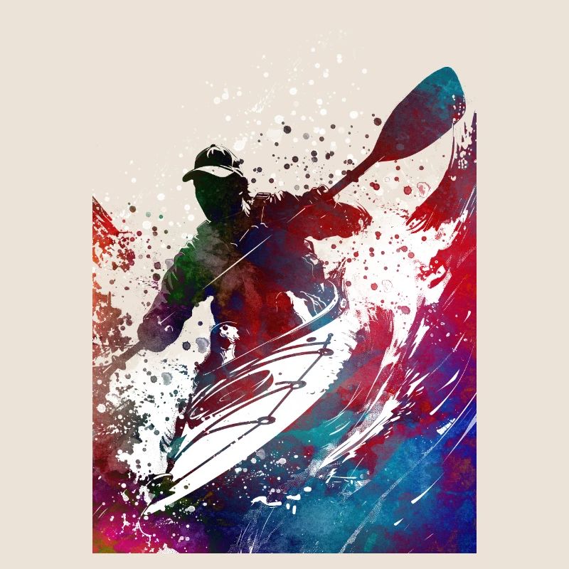 Kayaking sport art#kayaking