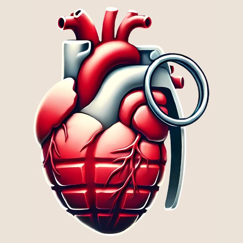 Explosive Herzgranate Design