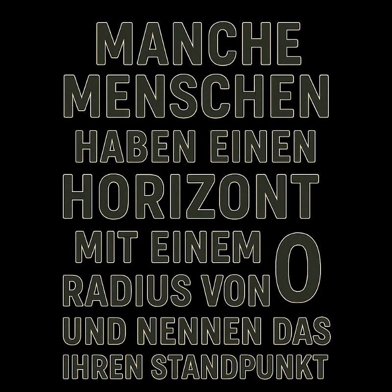 Nullradius-Horizont Standpunkt Spruch